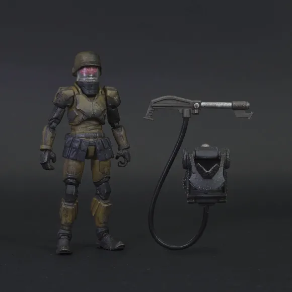 Acid Rain Reaction Figures W1 - Cortex Commander Flame Trooper Marine