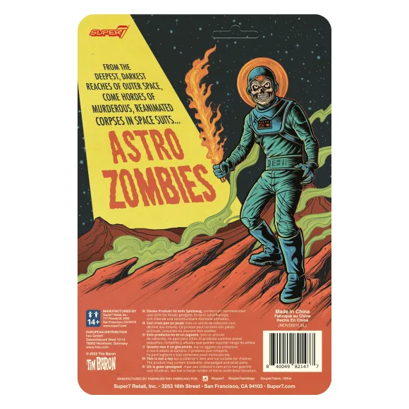 Astro Zombies Reaction Figure Wave 1 - Astro Zombie (Teal/Blue)