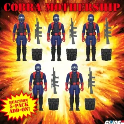 G.I. Joe Reaction Figures Cobra Mothership - 5Pk Add-On (Cobra Viper Soldier Reaction)