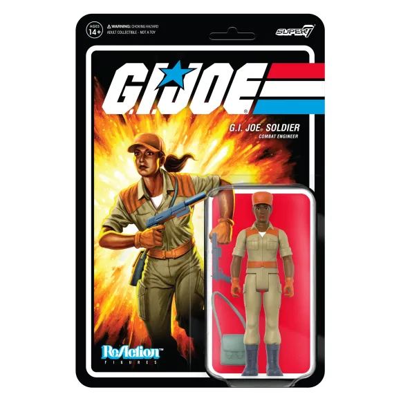 G.I. Joe Reaction Figures Wave 3 - Female Combat Engineer Ponytail Hair (Brown)