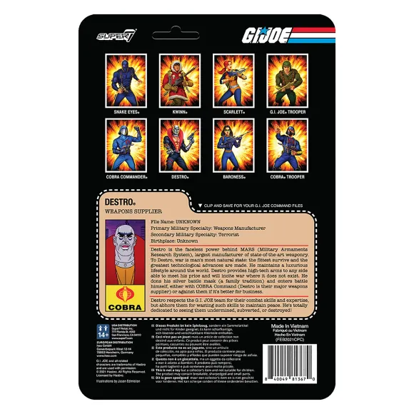 G.I. Joe Reaction Figures Wave 1 - Destro