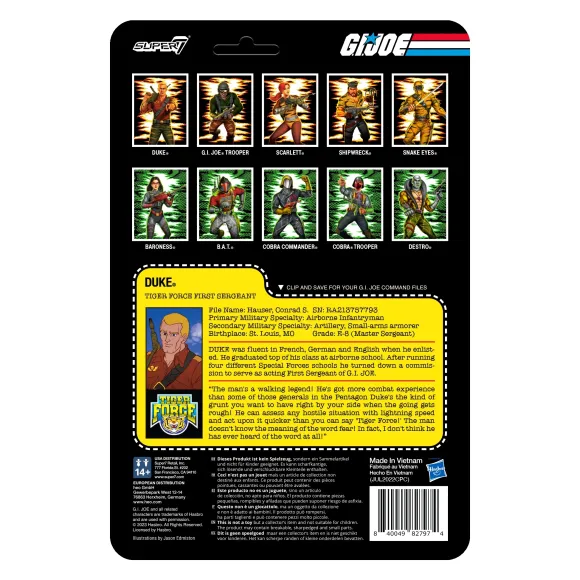 G.I. Joe Reaction Figures Wave 6 - Tiger Force Duke