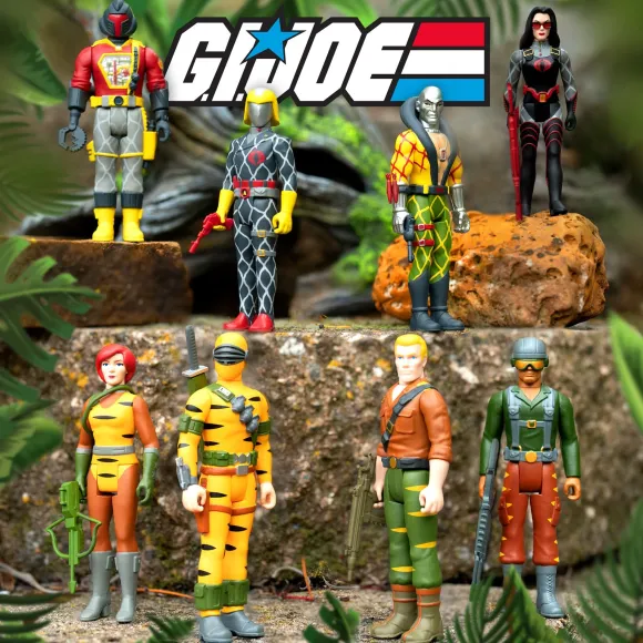 G.I. Joe Reaction Figures Wave 6 - Tiger Force & Python Patrol - Set Of 8
