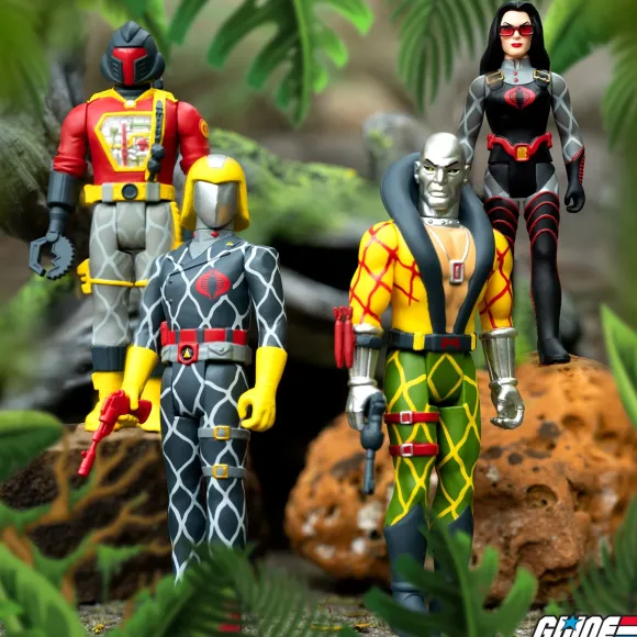 G.I. Joe Reaction Figures Wave 6 - Tiger Force & Python Patrol - Set Of 8