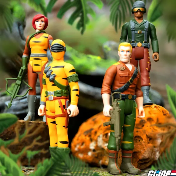 G.I. Joe Reaction Figures Wave 6 - Tiger Force & Python Patrol - Set Of 8