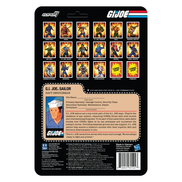 G.I. Joe Reaction Figures Wave 2 - Blueshirt Clean-Shaven (Brown)