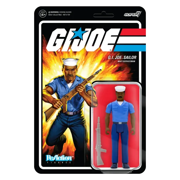 G.I. Joe Reaction Figures Wave 2 - Blueshirt Mustache (Brown)