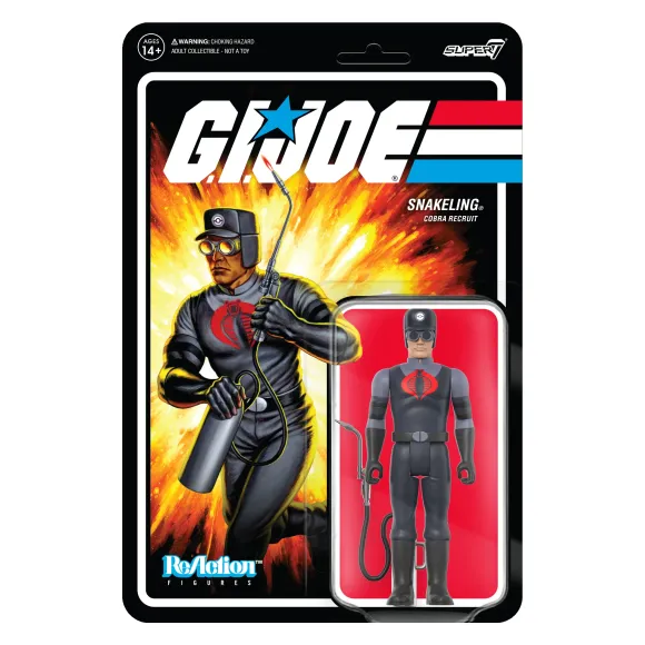 G.I. Joe Reaction Figures Wave 3 - Cobra Snakeling Factory Worker Clean-Shaven (Tan)