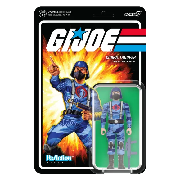 G.I. Joe Reaction Figures Wave 5 - Cobra Camo Soldier Laser Rifle V1 (Pink)