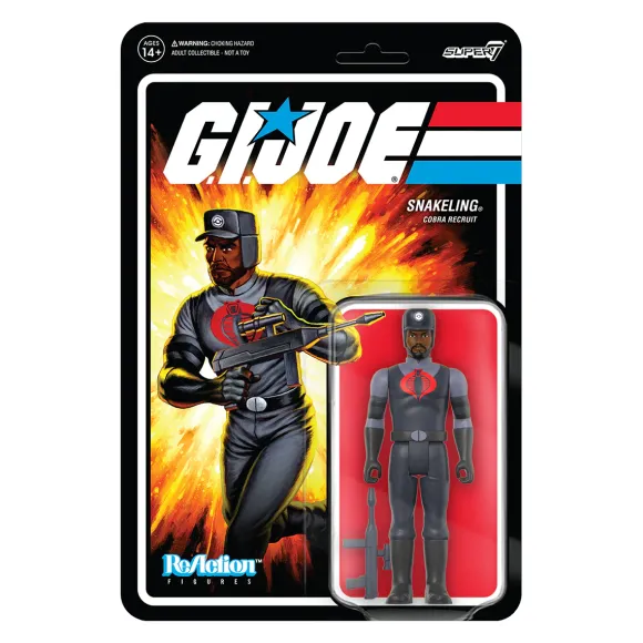 G.I. Joe Reaction Figures Wave 3 - Cobra Snakeling Factory Worker Beard (Brown)