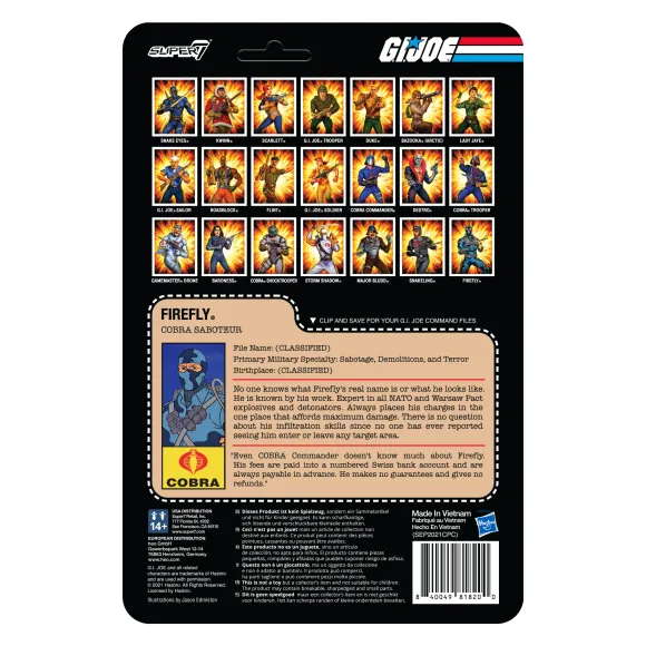 G.I. Joe Reaction Figures Wave 3 - Firefly (Comic Colors)