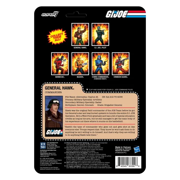 G.I. Joe Reaction Figures Wave 7 - General Hawk