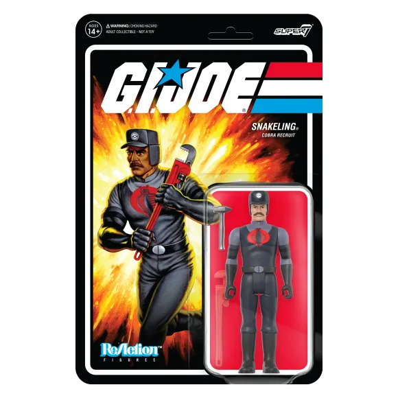 G.I. Joe Reaction Figures Wave 3 - Cobra Snakeling Factory Worker Mustache (Tan)
