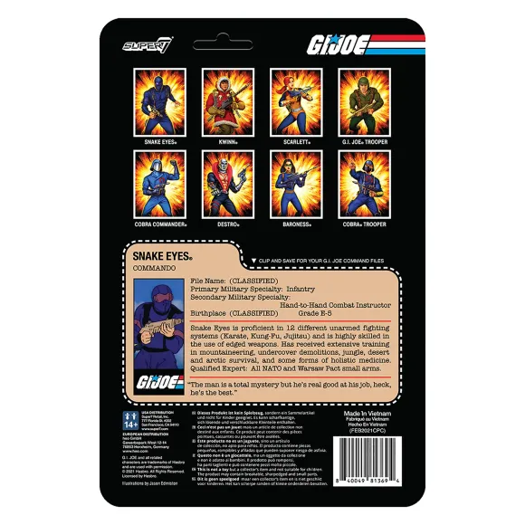 G.I. Joe Reaction Figures Wave 1 - Snake Eyes (Rah)