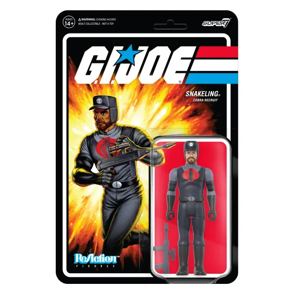 G.I. Joe Reaction Figures Wave 3 - Cobra Snakeling Factory Worker Beard (Tan)