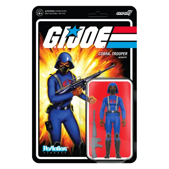G.I. Joe Reaction Wave 4 - Cobra Female Trooper Short Black Hair (Dk Brown)