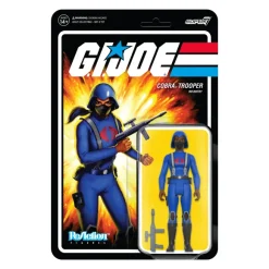 G.I. Joe Reaction Wave 4 - Cobra Female Trooper Long Black Hair (Dk Brown)