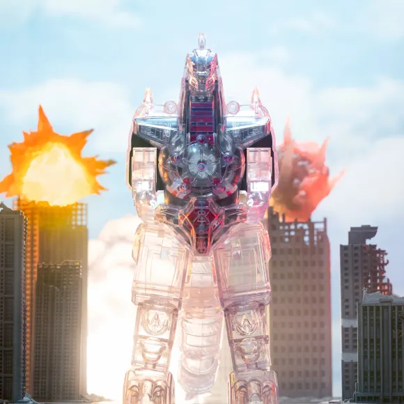 Mighty Morphin Power Rangers Super Cyborg - Dragonzord (Clear)
