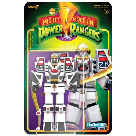 Mighty Morphin Power Rangers Reaction Figure Wave 4 - White Tigerzord (Warrior Mode)