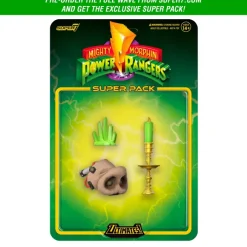 Mighty Morphin Power Rangers Ultimates! Wave 5 - Megazord (Black & Gold), Bulk, Skull & Green Ranger (Glow)
