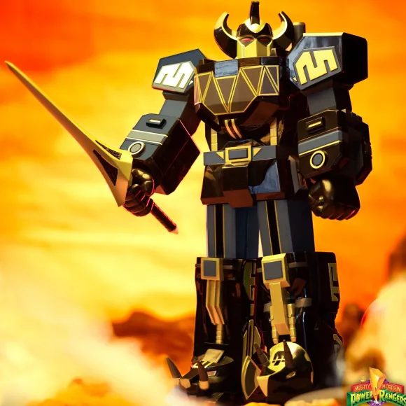 Mighty Morphin Power Rangers Super Cyborg - Megazord (Black / Gold)