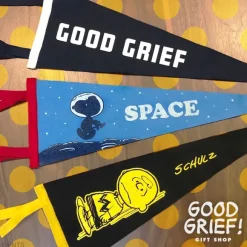 Peanuts Pennant - Laying Down Charlie Brown