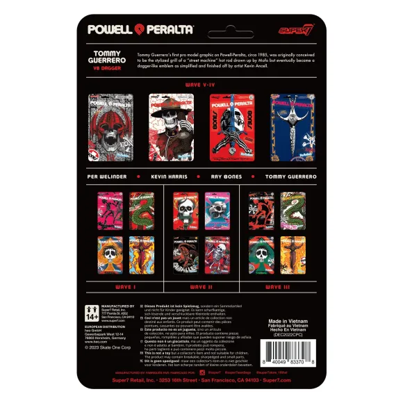 Powell-Peralta Reaction Figures Wave 04 - Tommy Guerrero(V8 Dagger/Sacto '86)