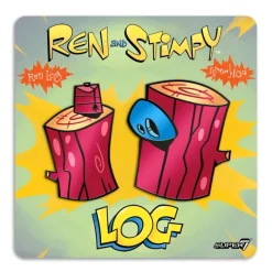 Ren & Stimpy Enamel Pin - Log! 2-Pin Set