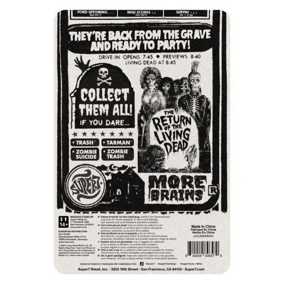 Return Of The Living Dead Reaction Figures Wave 02 - Trash