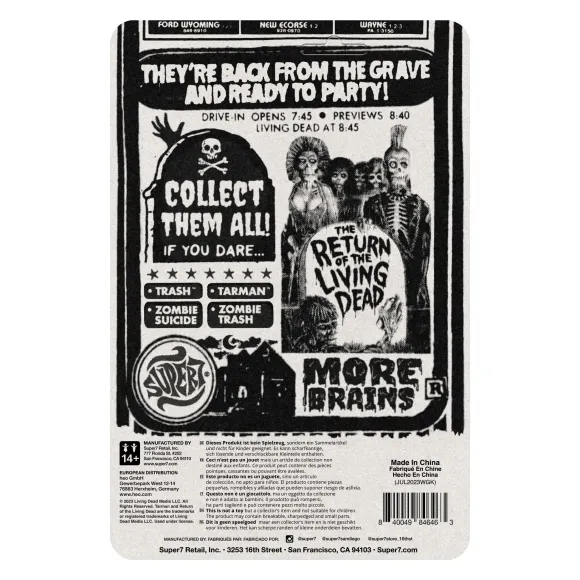 Return Of The Living Dead Reaction Figures Wave 02 - Tarman