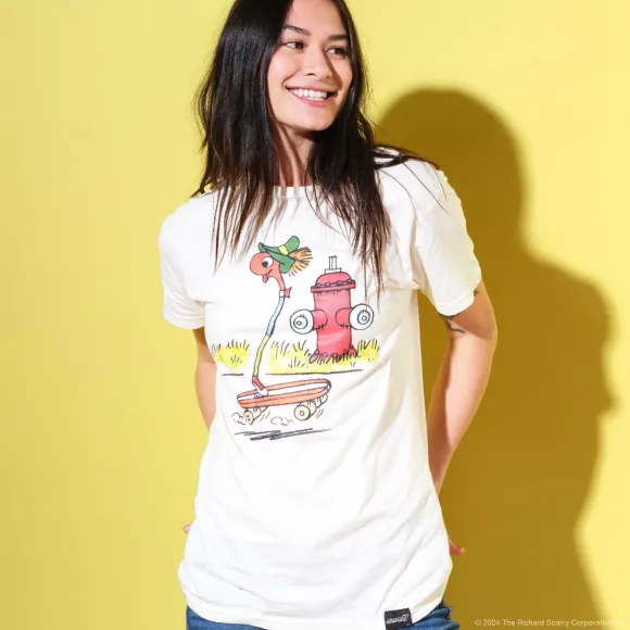 Richard Scarry Lowly Worm Skates T-Shirt