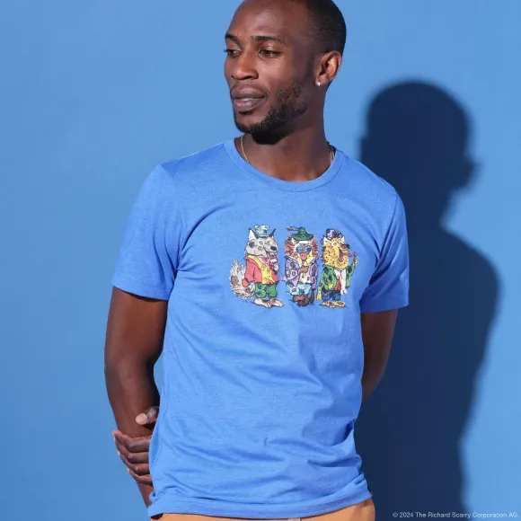 Richard Scarry Wolfgang Wolf, Barry Baboon, And Harry Hyena T-Shirt