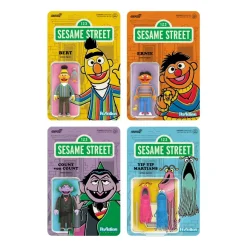 Sesame Street Reaction Figures Wave 1 - Bert, Ernie, Count Von Count & Yip Yip Martians