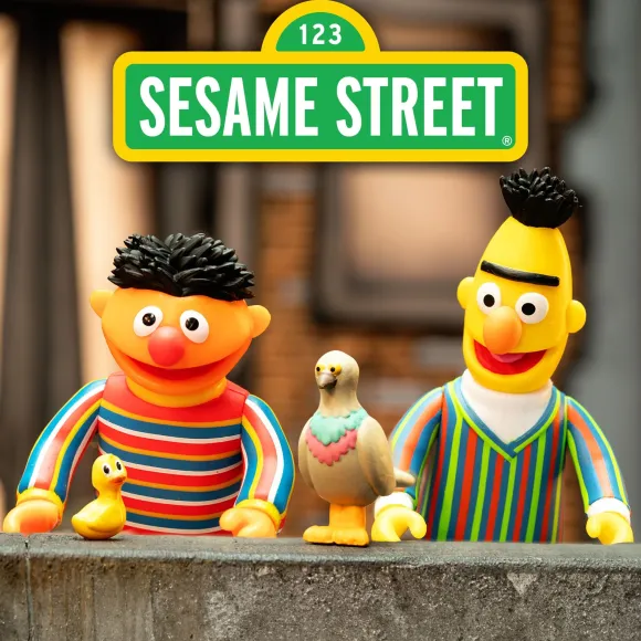 Sesame Street Reaction Figures Wave 1 - Bert, Ernie, Count Von Count & Yip Yip Martians