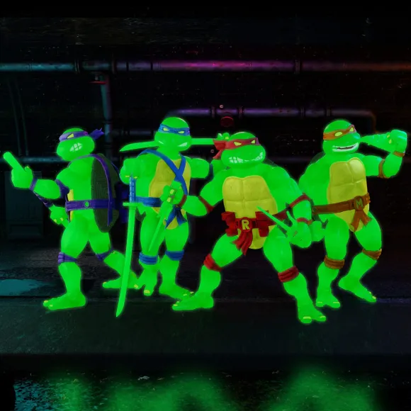 Teenage Mutant Ninja Turtles Ultimates! Mutagen Ooze Glow Figures (Super7 Exclusive)