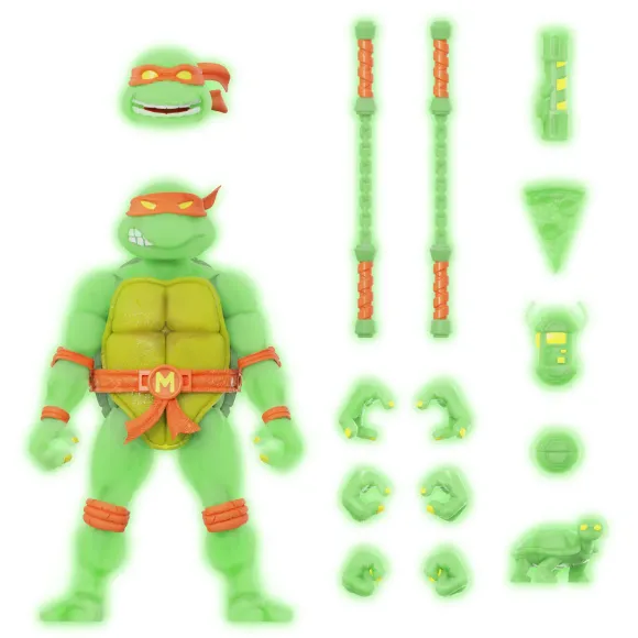 Teenage Mutant Ninja Turtles Ultimates! Mutagen Ooze Glow Figures (Super7 Exclusive)