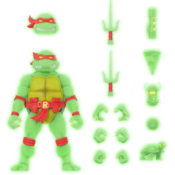 Teenage Mutant Ninja Turtles Ultimates! Mutagen Ooze Glow Figures (Super7 Exclusive)