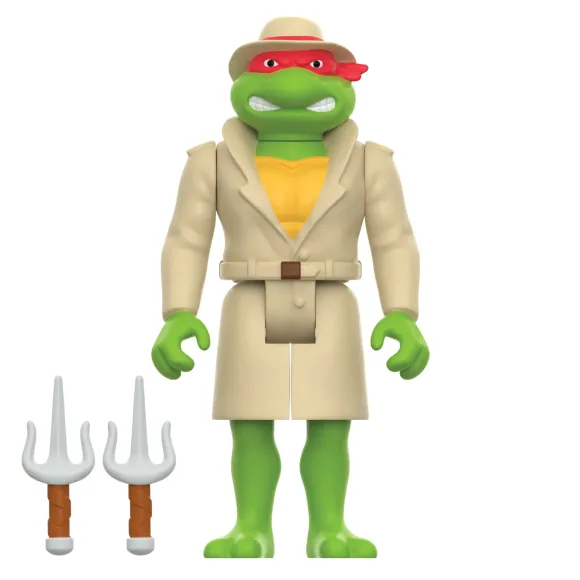 Teenage Mutant Ninja Turtles Reaction Figures Wave 8 - Undercover Raphael, Shredder, Rocksteady & Foot Soldier (Cartoon)