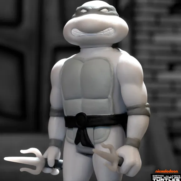 Teenage Mutant Ninja Turtles Reaction Figure Wave 9 - Donatello, Leonardo, Michelangelo & Raphael (Comic Greyscale)