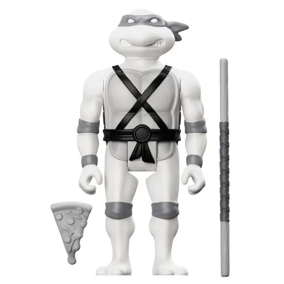 Teenage Mutant Ninja Turtles Reaction Figure Wave 9 - Donatello, Leonardo, Michelangelo & Raphael (Comic Greyscale)