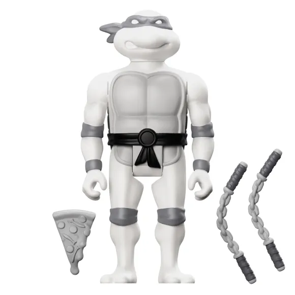 Teenage Mutant Ninja Turtles Reaction Figure Wave 9 - Donatello, Leonardo, Michelangelo & Raphael (Comic Greyscale)