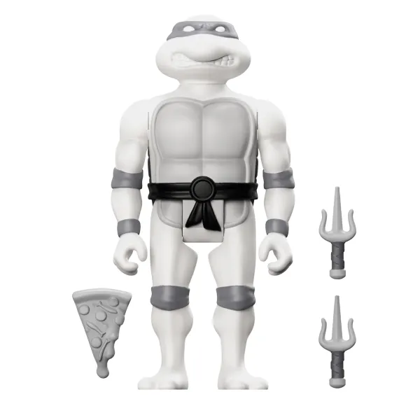 Teenage Mutant Ninja Turtles Reaction Figure Wave 9 - Donatello, Leonardo, Michelangelo & Raphael (Comic Greyscale)