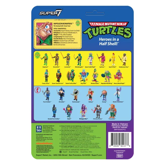 Teenage Mutant Ninja Turtles Reaction Wave 6 - Napoleon Bonafrog