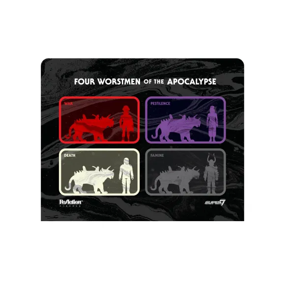 The Four Worstmen Of The Apocalypse Reaction Figure - Captain Deadstar And War Jaguar
