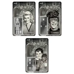 The Munsters Reaction Wave 3 - Eddie Munster, Marilyn Munster & Hot Rod Herman (Grayscale)
