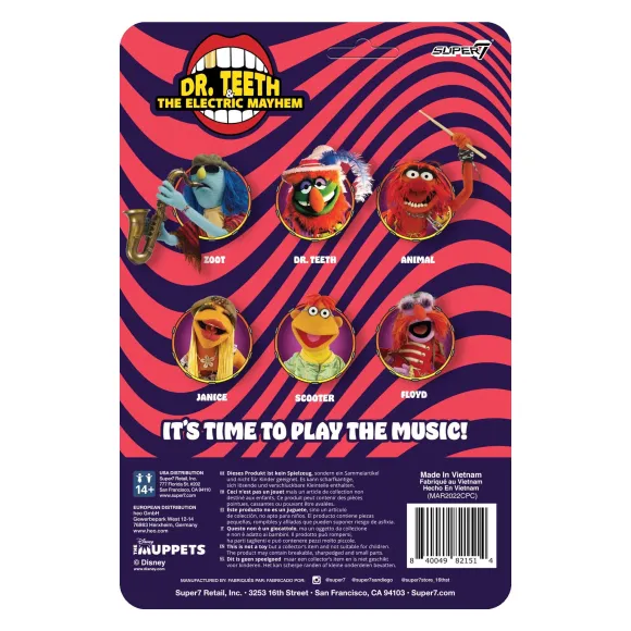 The Muppets Reaction Figures Wave 1- Electric Mayhem Band - Janice