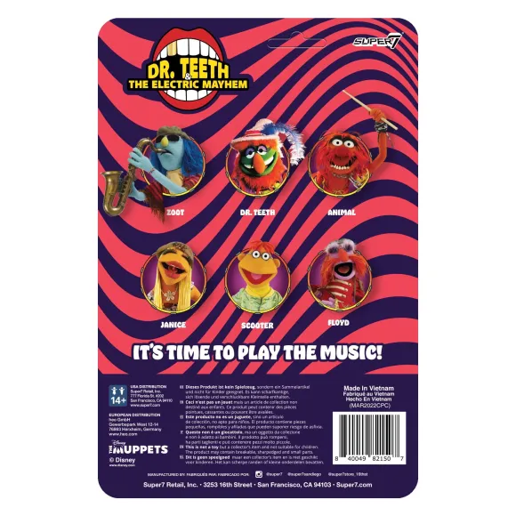 The Muppets Reaction Figures Wave 1- Electric Mayhem Band - Floyd