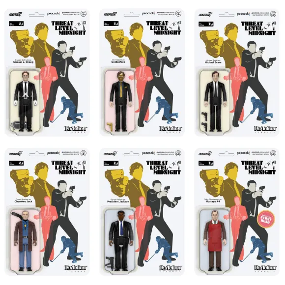 The Office Reaction Figures Wave 1 Threat Level Midnight - Set Of 6