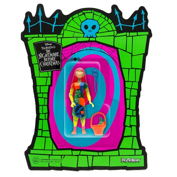 Tim Burton'S Nightmare Before Christmas Reaction Figure - Sally Neon And Glow-In-The-Dark (Sdcc 2020)