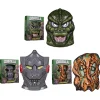 Toho Masks - Godzilla (Green), Mechagodzilla (Grey) & Hedorah (Orange)